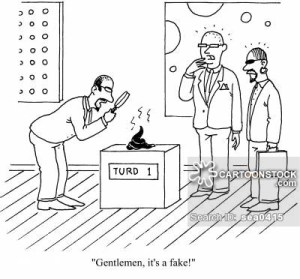 'Gentlemen, it's a fake!'