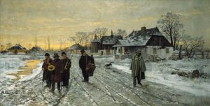 Streitt-Wedrowni muzykanci-oc, 1880 79x153 cm