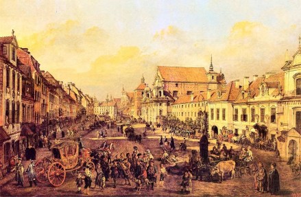 Krakowskie-Przedmieście-od-strony-Placu-Zamkowego-1774