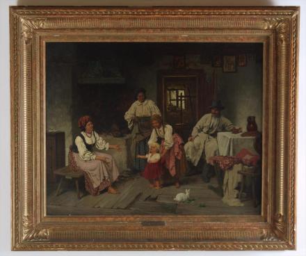 Francizek_Streitt_Interior_Scene_Oil_on_Canvas228_1