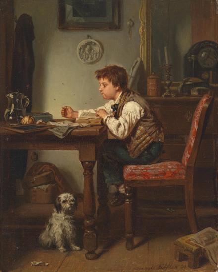 leopold_loffler_der_fliegenfanger_1858