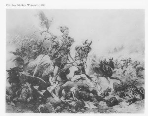 Pan Zaklika z Wojslawic-Juliusz Kossak 41x55 cm 1890