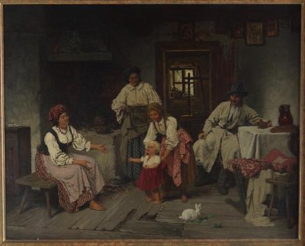 Francizek_Streitt_Interior_Scene_Oil_on_Canvas228_2